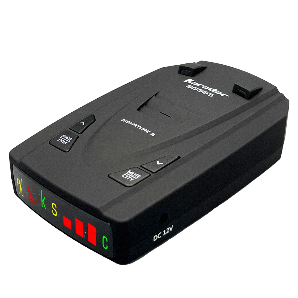 Karadar SG565 English Voice Car Radar Detector Signature Antiradar Detector  LED Anti Car Speed Alarm For EU, USA Korea, Asia