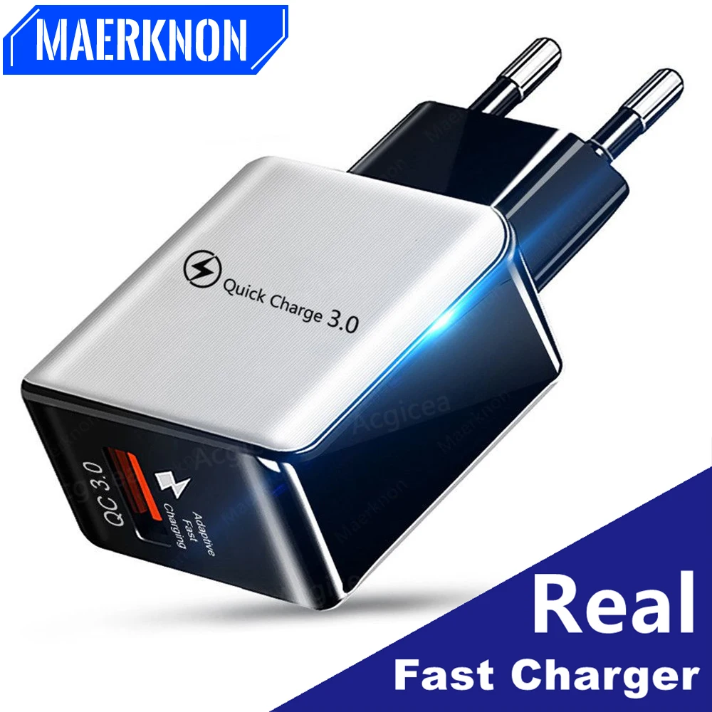 

3A USB Fast Charging Charger Mobile Phone Adapter Quick Charge 3.0 For iPhone 14 Huawei Xiaomi Sumsang QC 3.0 Cell Phone Adapter