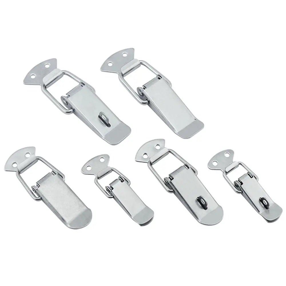 Description Picture 3 of itemStainless Steel Spring Clasp Buckle security Burglar-proof Toggle Latch Catch Multifunctional Anti-Theft Duck Billed Buckles