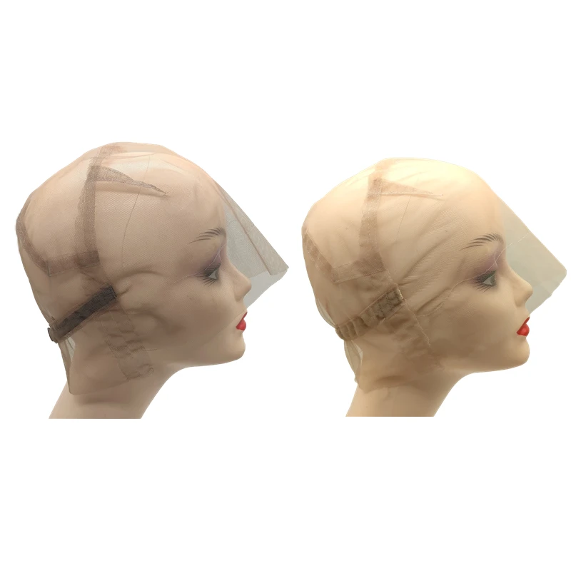 Full Lace 360 Cap Braiding Front Lace Cap to Make Wig Human Hair Frontal Wig Large Adjustable Stretch