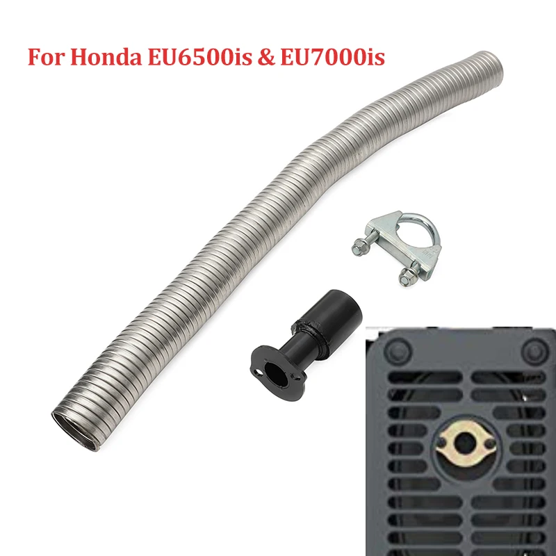 3 foot Honda EU2200i Generator 1" steel exhaust extension