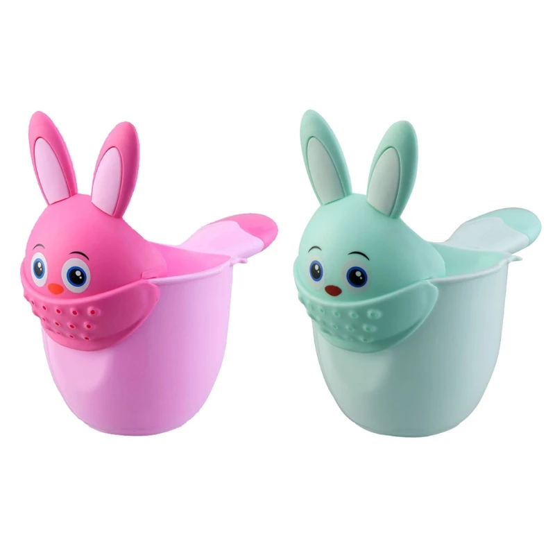 Shampoo Rinse Cup Baby Bath Waterfall Rinser Kids Shampoo Rinse Cup Cartoon Shower Washing for Head Watering Spoon Bathing Cups hair washing cups shampoo rinse cup