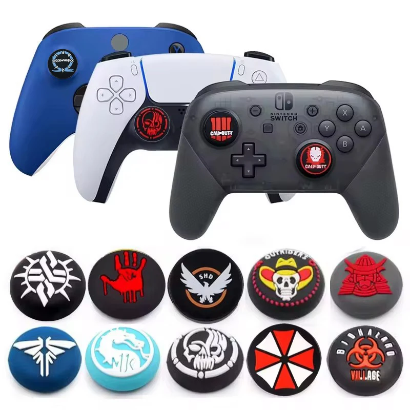Cool Game Silikon Thumb-Stick Grip Cap Joystick Abdeckung für Sony PS5 PS4 PS3 Xbox One Slim Serie X/S Switch Pro ThumbStick Fall