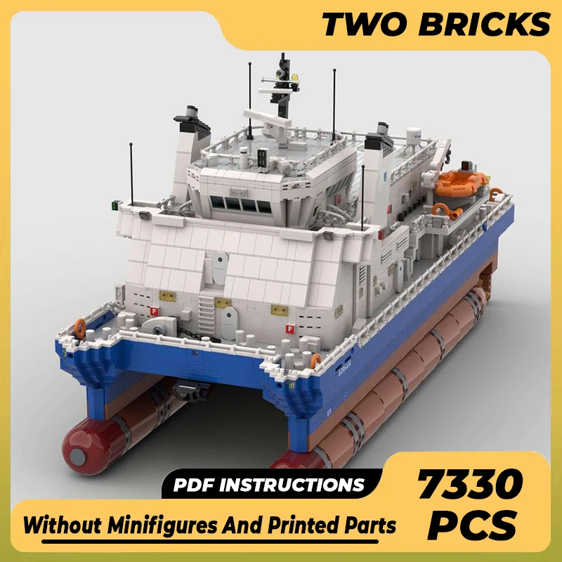 

Moc Building Blocks Warship Model Series Coast Guard Cruiser Technical Bricks DIY Assembly Famous Toys For Childr Holiday Gifts