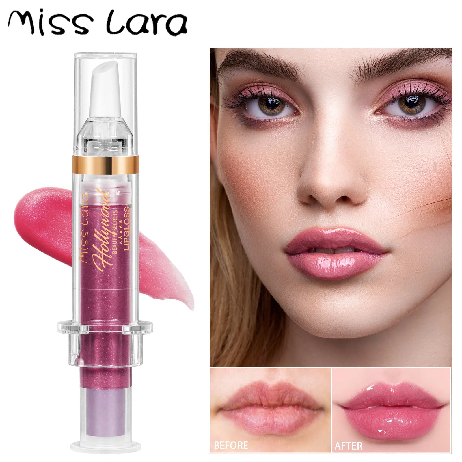 Creative Needle Tubing Rossetto Lip Plumping Booster Pearl Shining Look Lips Extreme Lip Gloss Specchio Idratante Lip Glaze
