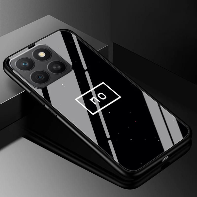 Luxury Tempered Glass Phone Case with Hard Back Bumper Cover