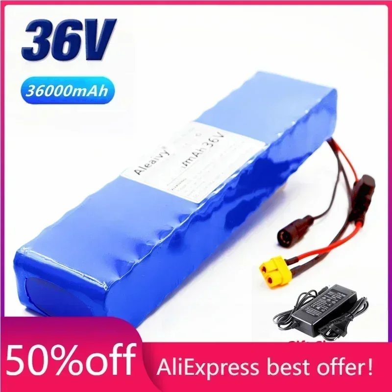 

36V 36Ah 18650 Rechargeable lithium Battery pack 10S3P 500W High power for Modified Bikes Scooter Electric Vehicle With Bms Fuse