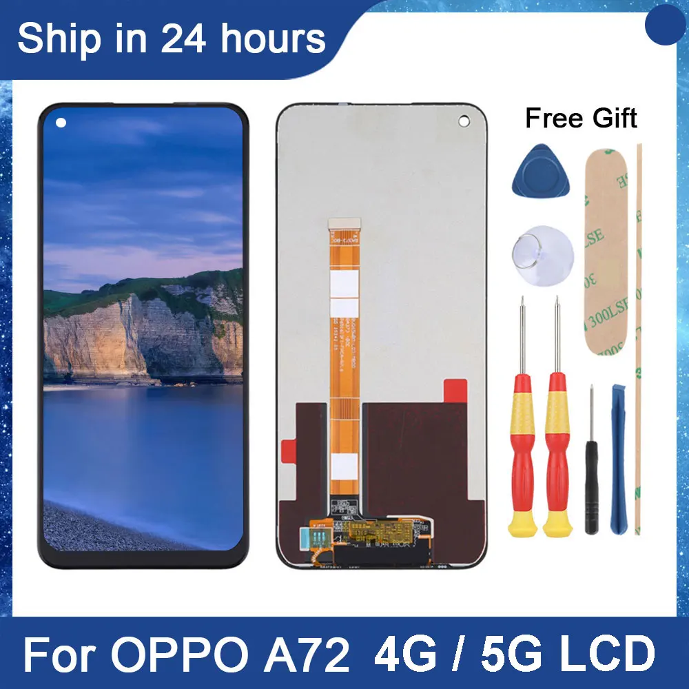 

AiNiCole 6.5'' For Oppo A72 4G LCD Display Touch Screen Digitizer Assembly Oppo A72 5G CPH2067 PDYM20 LCD Screen Replacement