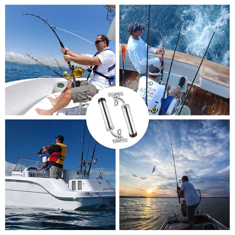 Boat Fishing Rod Holder Adjustable Fishing Rod Holder Boat Silver