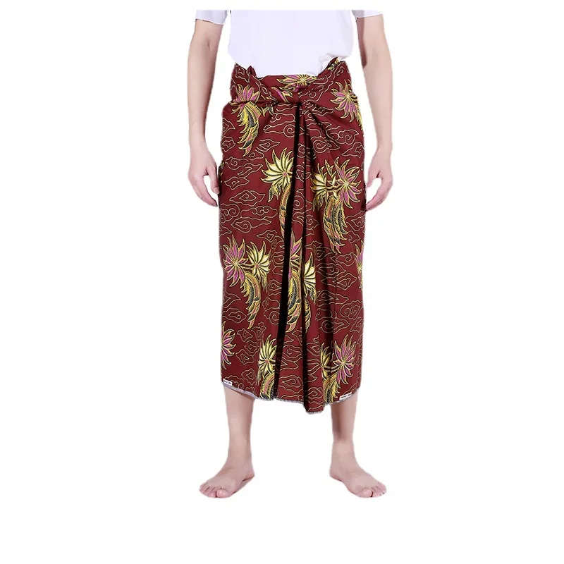 

Sarong for Men Women Myanmar Longyi Tamane Skirt Southeast Traditional Clothing Thailand Thai Sinh Malaysia Longi Longgyi Lungi