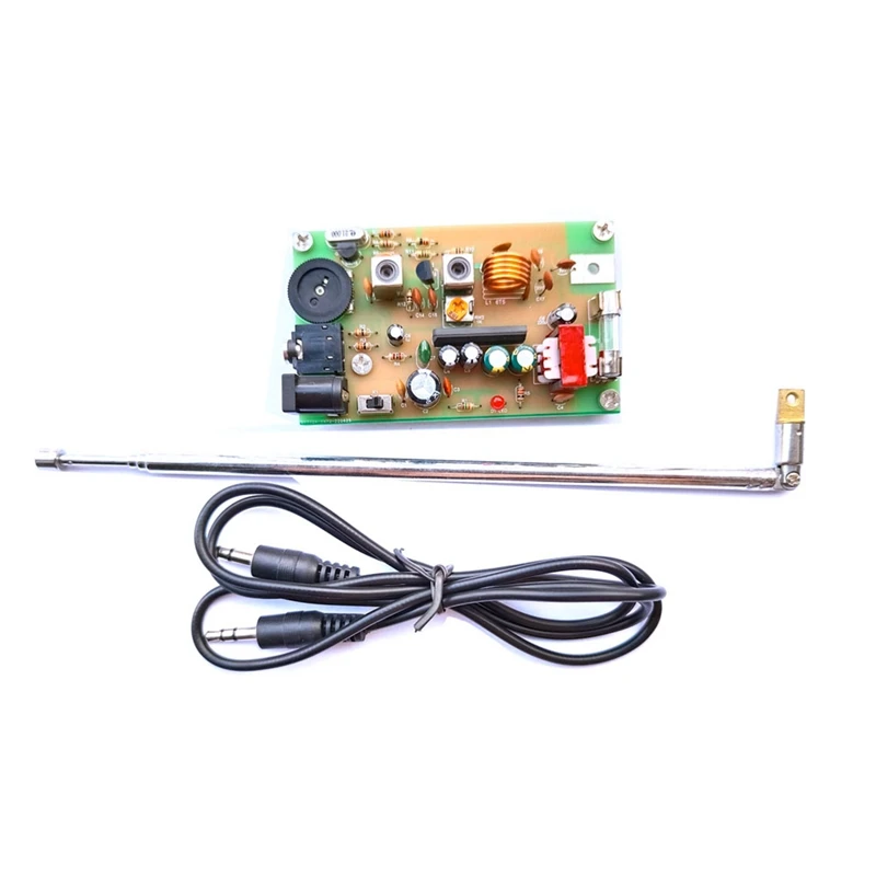 

1 PCS Shortwave AM Radio Transmitter Board 21MHZ Crystal W Antenna Kit Campus Broadcast SW Ham Radio Amplifier (B)