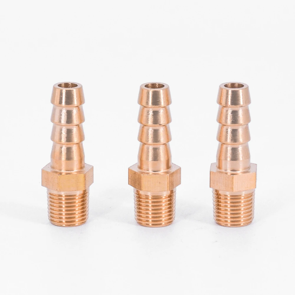 Tubo Carburante Raccordo In Ottone BSP Conico X Tubo - Connettore