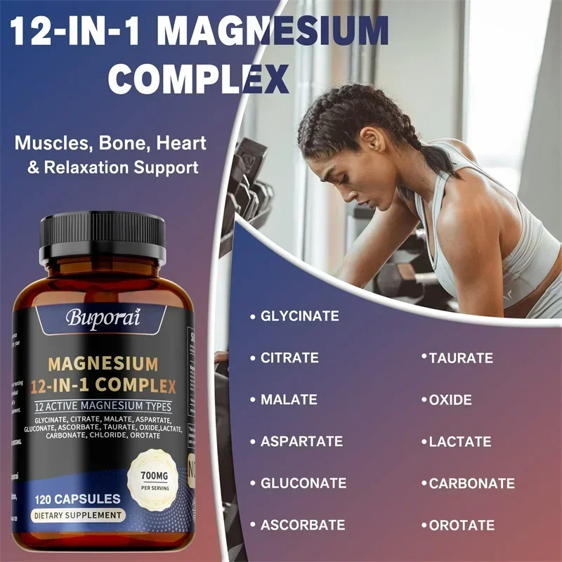 Magnesium Complex -Supports Muscle, Bone, and Joint Health, Relieves Stress, Maintains A Good Mood, and Promotes Overall Health - Image 6