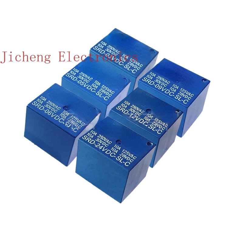 10PCS Relay  SRD-05VDC-SL-A SRD-12VDC-SL-A SRD-24VDC-SL-A SRD-48VDC-SL-A SRD-03VDC-SL-C SRD-05VDC-SL-C 5pcs lot relays srd 03vdc sl c srd 05vdc sl c srd 06vdc sl c srd 09vdc sl c 3v 5v 6v 9v 12v 24v10a 250vac 5pin