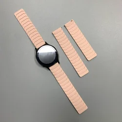 Magnetic Silicone Loop Strap - Soft Sport Band Bracelet - 1PCS 22MM (B - Pink)
