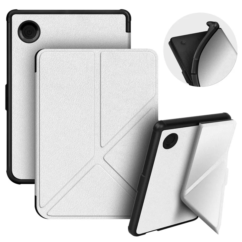 Enhanced Leather Smart Case with Auto Sleep for 6 E-Readers, TPU Back