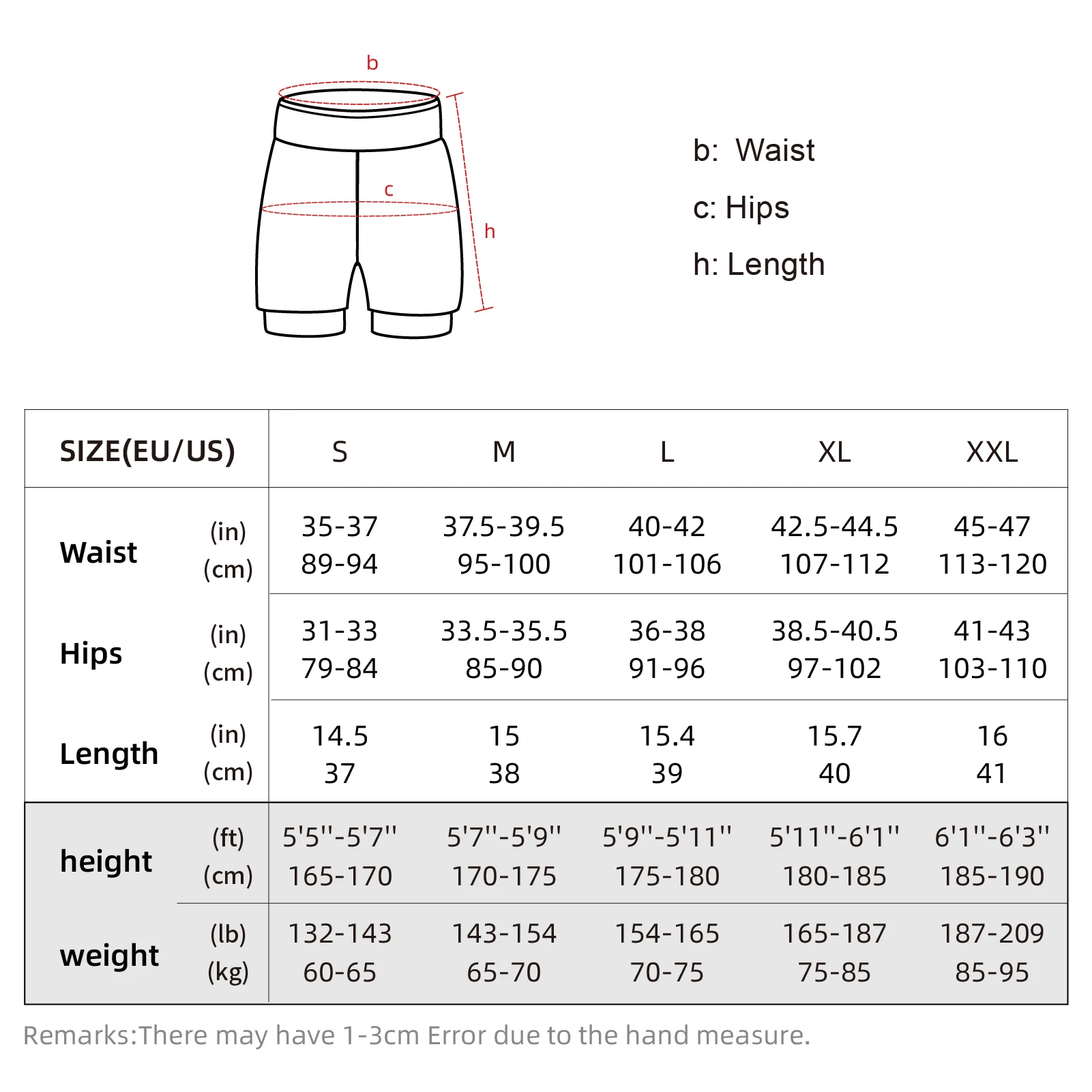 Arsuxeo Men 2 in 1 Running Shorts High Waist Athletic Shorts Sport Shorts Workout Shorts with Pockets for Gym Jogging Tennis 6