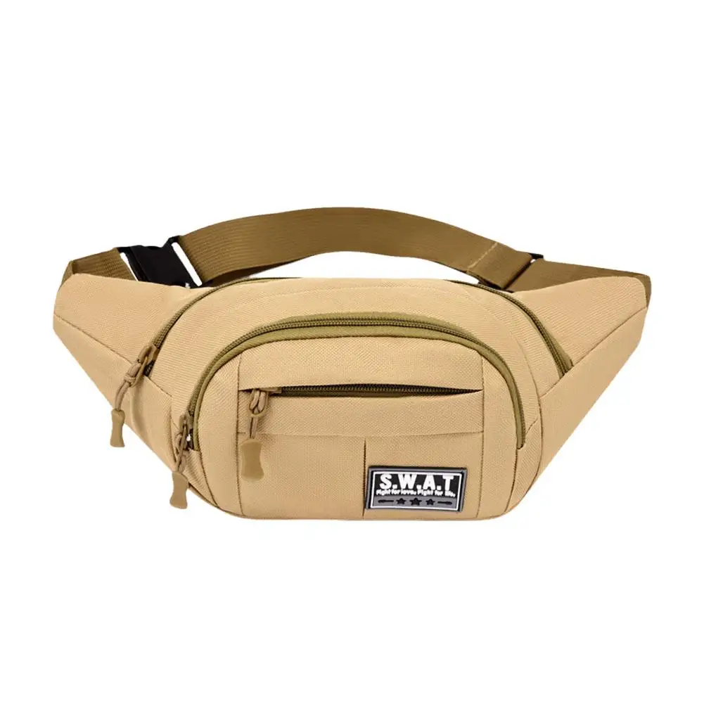 Outdoor Waterproof Lightweight Fanny Pack Camouflage Running Belt Pouch Crossbody Chest Bag Sport Waist Bag O0C1