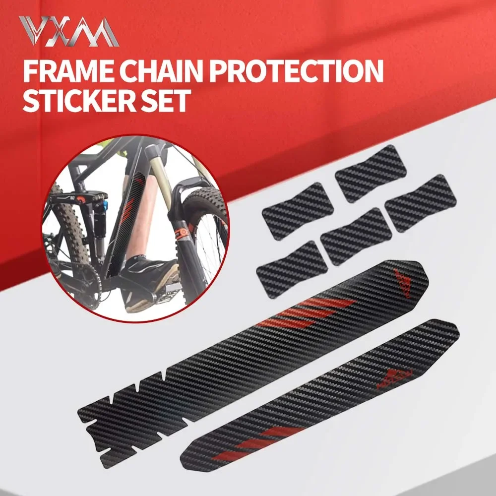 VXM Bicycle Chain Protection Sticker Mountain Bike Care Chain Sticker Folding Frame Protective Film Anti-scratch Rhino Skin Stic