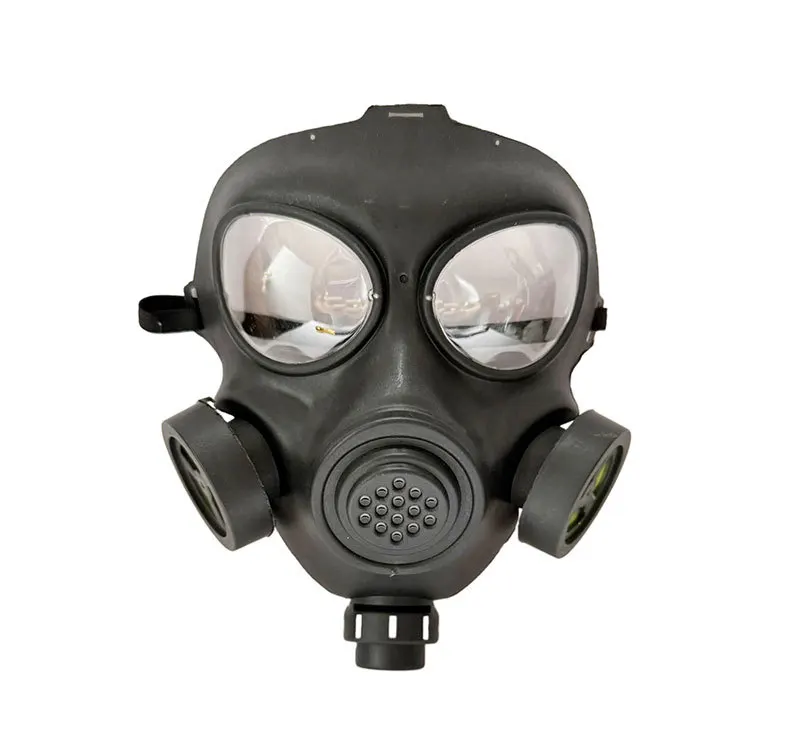 Anti-Beschlag-Doppel-Luftfilter-Gasmaske – Vollgesichts-Schutzmaske für Halloween, Cosplay, Resident Evil, CS-Feldspiele – Detail 4