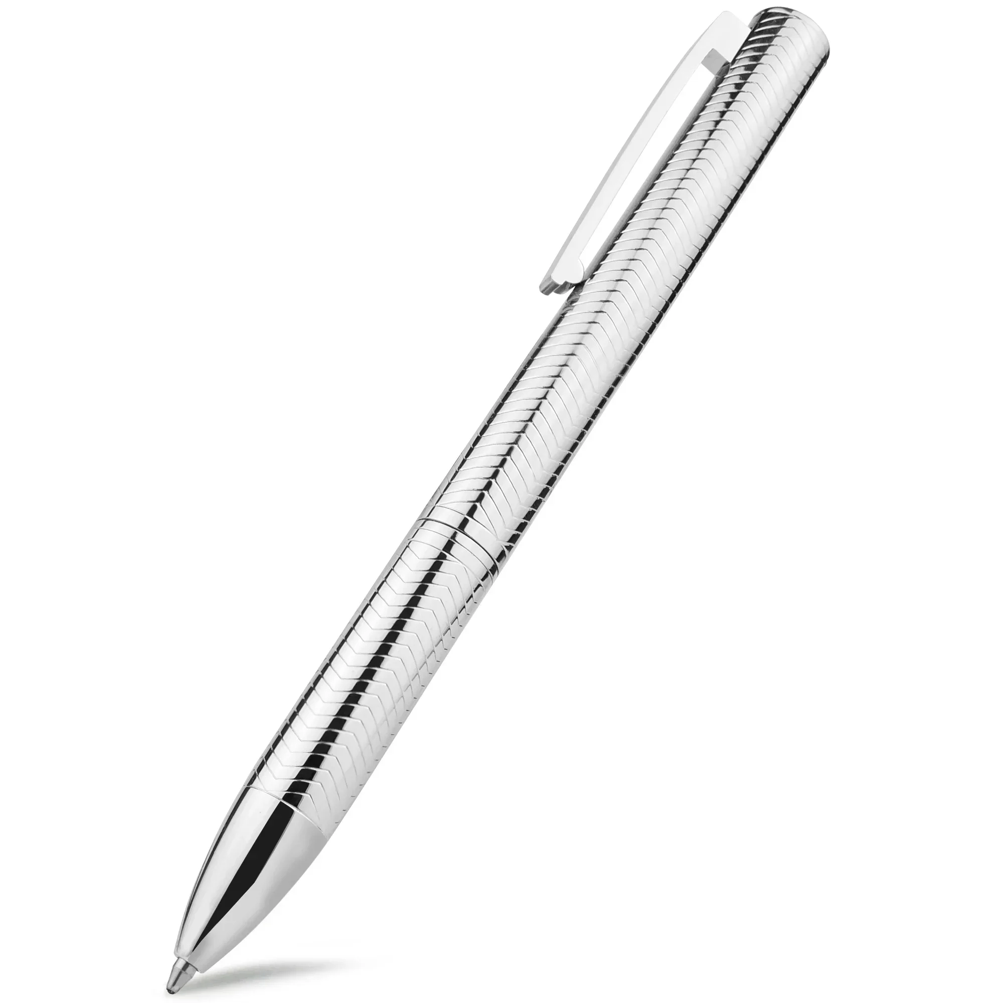 Metall-Kugelschreiber, einziehbarer Signaturstift, Wappenstil, Metallgehäuse, schwarze Tinte, mittlere Spitze, 1,0 mm, glattes Schreiben – Detail 11