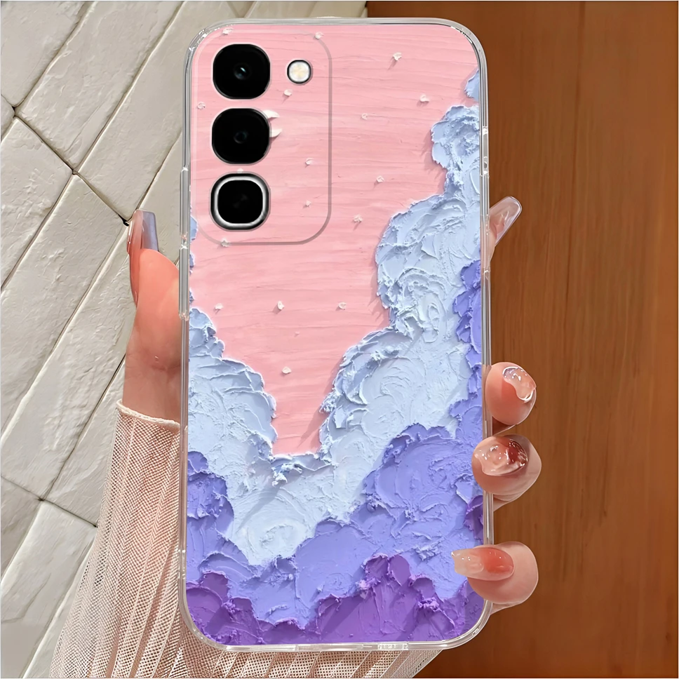 Cute Cartoon Clear Soft TPU Silicone Shockproof Phone Case - Anti-Slip Cover