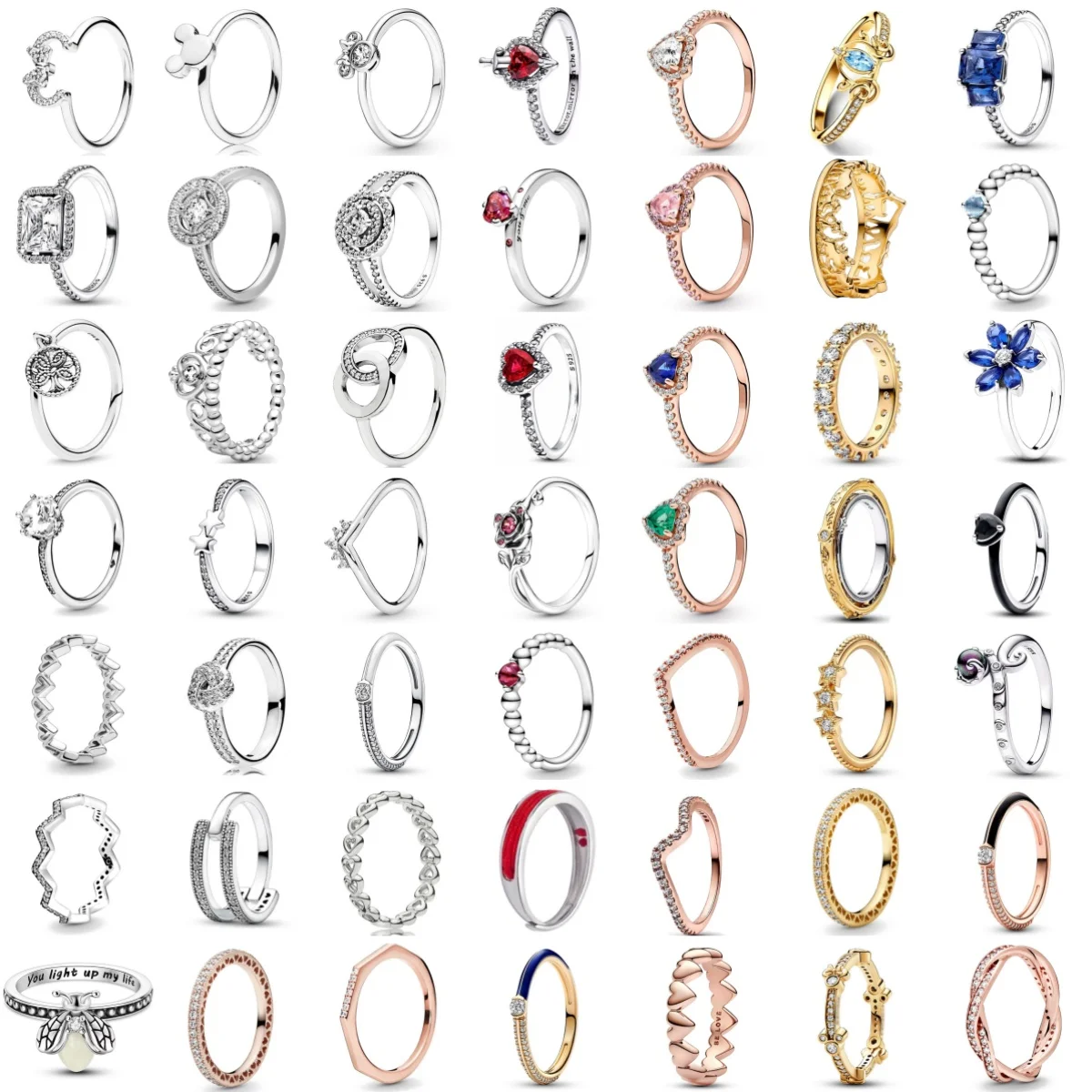 S925 Silver Ring DIY Party Daily Women Jewelry