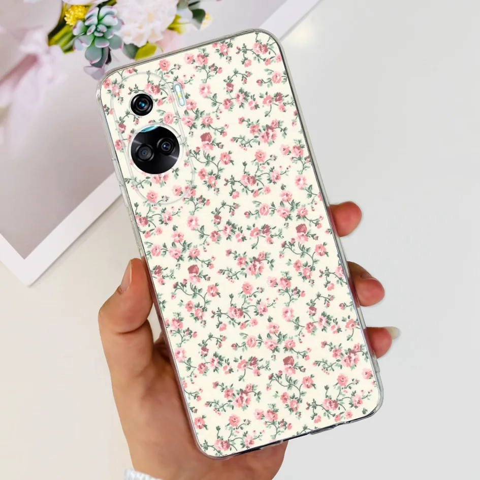 Stylish Pattern Soft Silicone Clear Back Cover