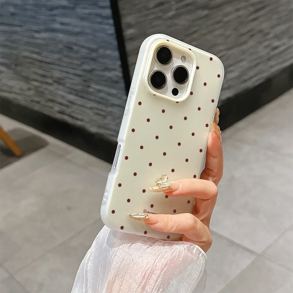 Timeless Red and Black Polka Dot 2-in-1 Protective Case