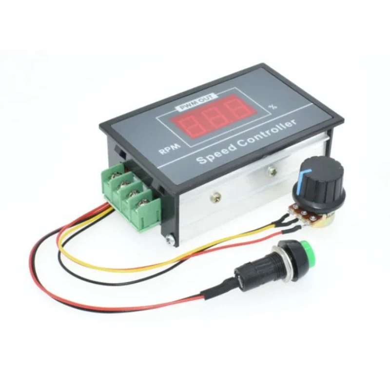 DC 6-60V 12V 24V 36V 48V 30A PWM DC Motor Speed Controller Regulator Motor Speed Controller with Start Stop Switch