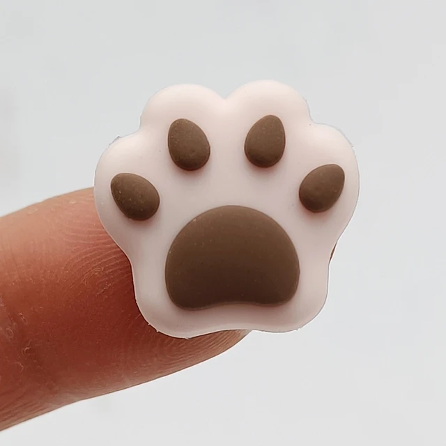 Dropshipping 1Pcs Colorful Cat Claw PVC Shoe Charm Accessories Diy Shoe Buckle Decor Fit Pins Croc Charms JIBZ Kid Party Gift B