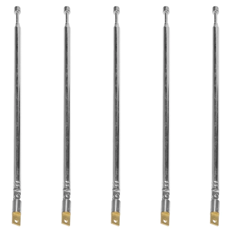 

5 шт., сменная телескопическая антенна 60 см, 4 секции