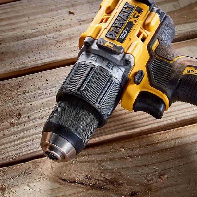 Dewalt-taladro de impacto inalámbrico sin escobillas, Kit de herramientas eléctricas recargables, solo 1/2 pulgadas, 20V, DCD805 - Imagen 6