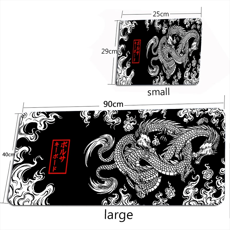 Mousepad Drago Taglia S (240x200 Mm) - Con Bordo Cucito, Per Ufficio E Gaming - Foto 3