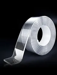 Enhanced Reusable Heavy - Duty Mesh Transparent Tape - 20mm (Transparent color)