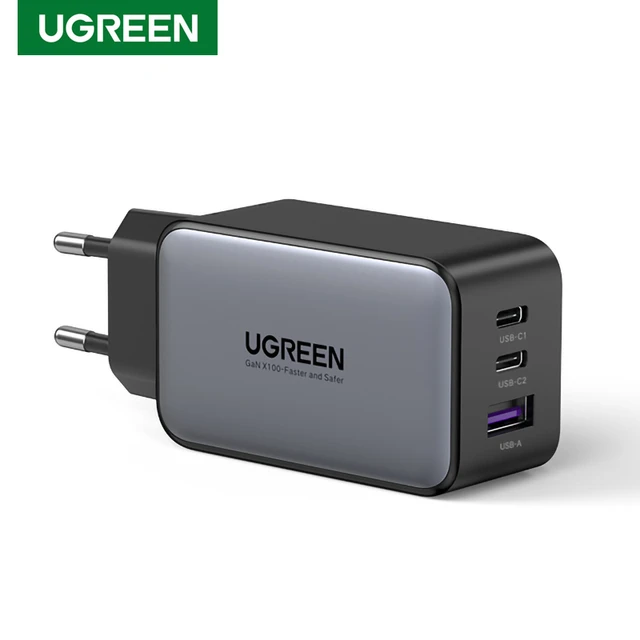 Ugreen-cargador USB tipo C GaN de 65W, dispositivo de carga rápida 4,0 3,0  PD, para iPhone 15, 14, 13 Pro Max, portátil, Macbook - AliExpress