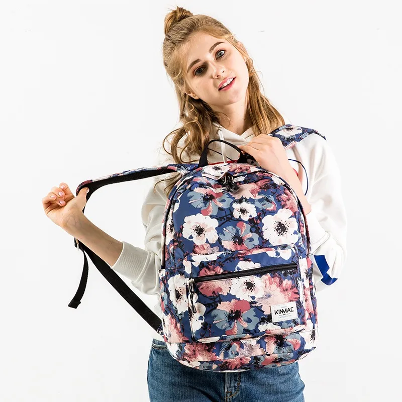 

Large capacity student backpack 15 inch laptop waterproof travel backpack for women