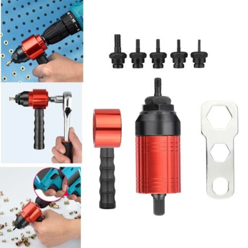 m3-m4-m5-m6-m8-rivet-nut-gun-riveting-electric-drill-adapter-hand-inserted-rivet-tool-set-nut-tool-household-metal-easily-handle