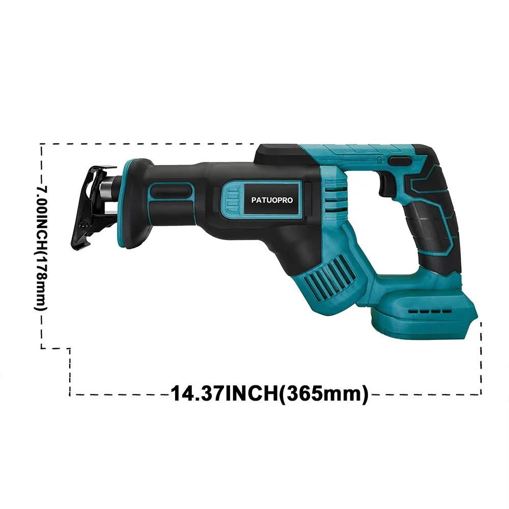Portable Cordless Reciprocating Saw With 4 Blades Electric Wood Metal PVC Pipe Cutting Saber Saw For Makita 18V Battery 3