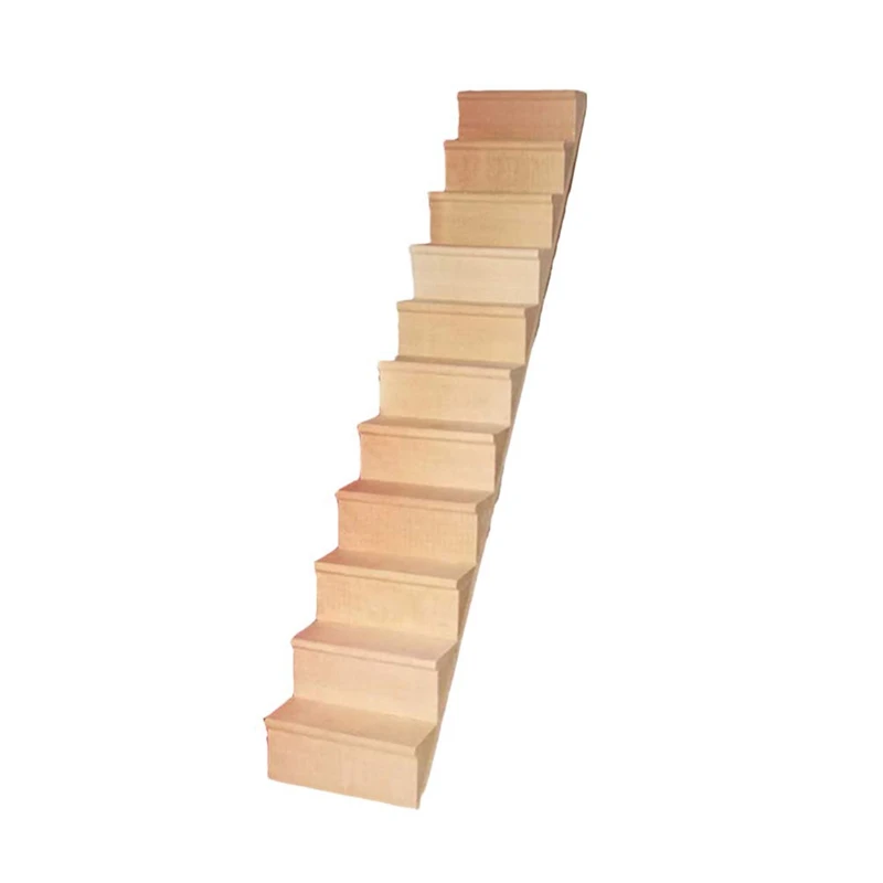 

Миниатюрные лестницы 1:12 деревянная лестница для кукольного домика аксессуары «сделай сам» Сборная модель ступеней