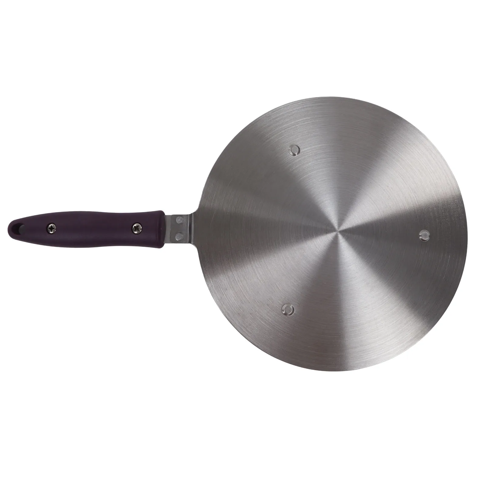 20# 19.5cm Induction Adapter Plate Stainless Steel Heat Diffuser Purple Handle Kitchen Accessories for Iron Pot Ceramic Pot Heat Diffuser Plate