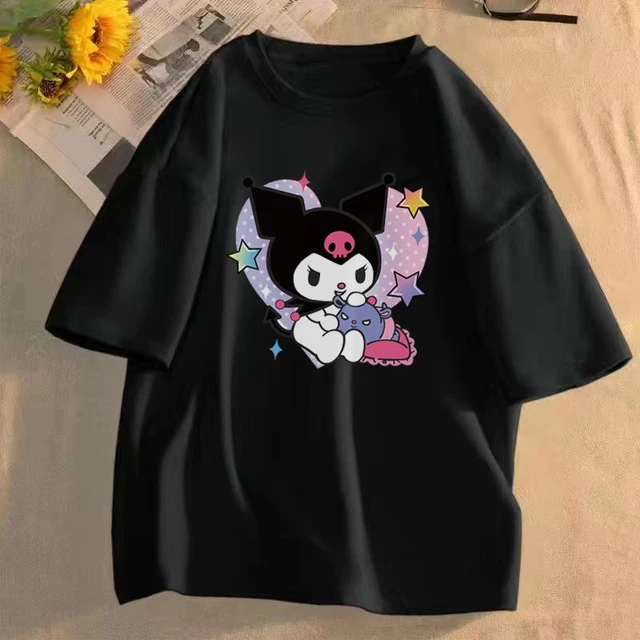 Camiseta Anime Hello Kitty infantil, tops de desenhos animados para meninos  e meninas, manga curta, tops teesi de verão feminino Sanrio - AliExpress