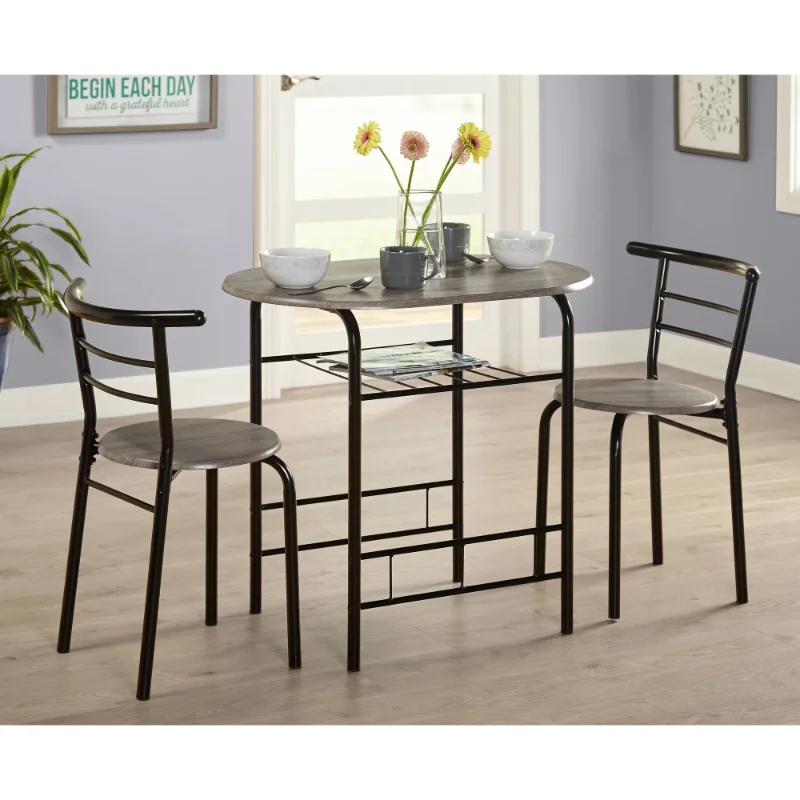 

3-Piece Bistro Dining Set Kitchen Table and Chairs