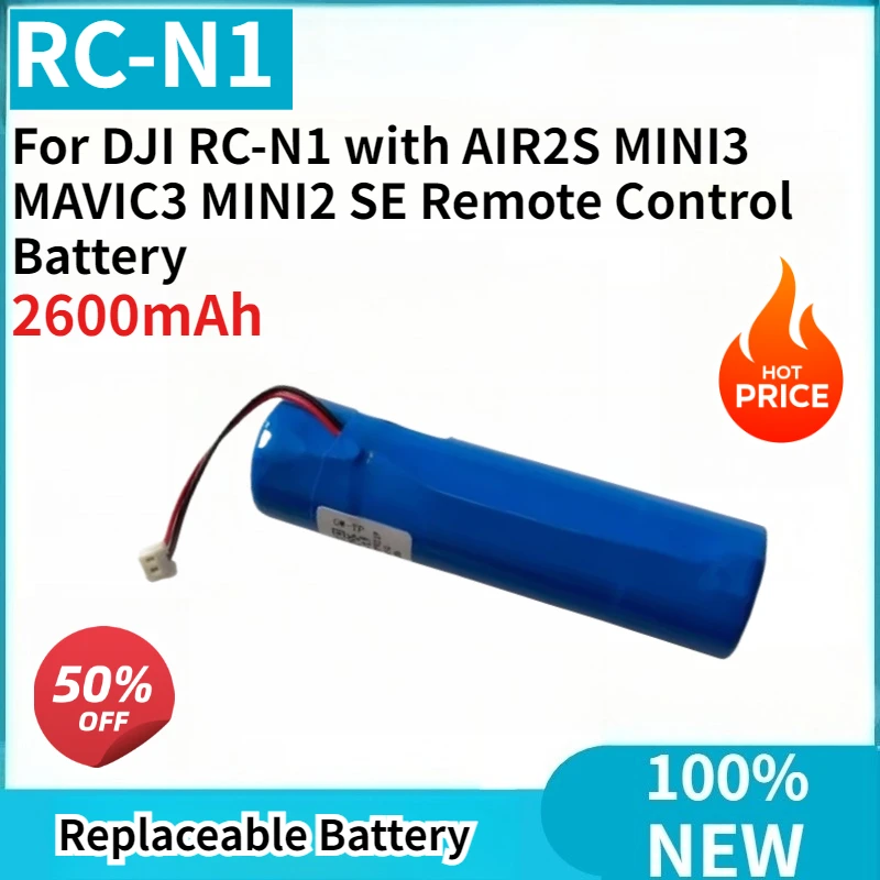 Batterie 2600mAh pour télécommande DJI RC-N1, MINI3, MAVIC3