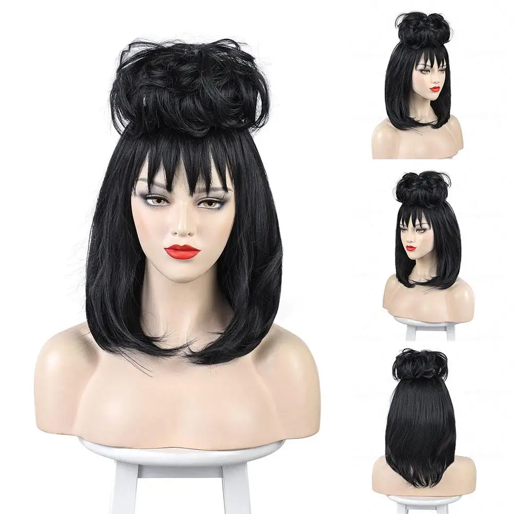 Lydia Cosplay Wig Heat Resistant Synthetic Hair Movie Juice Costume Accessories Men Women Carnival Halloween Party Props synthetic wig halloween wig