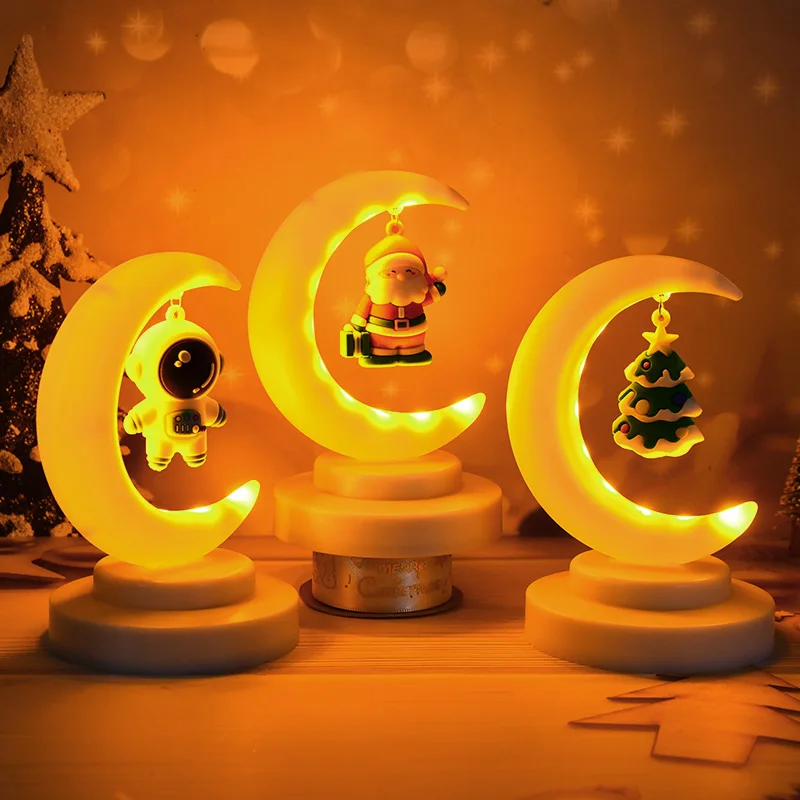 Christmas Moon Led Night Light Children