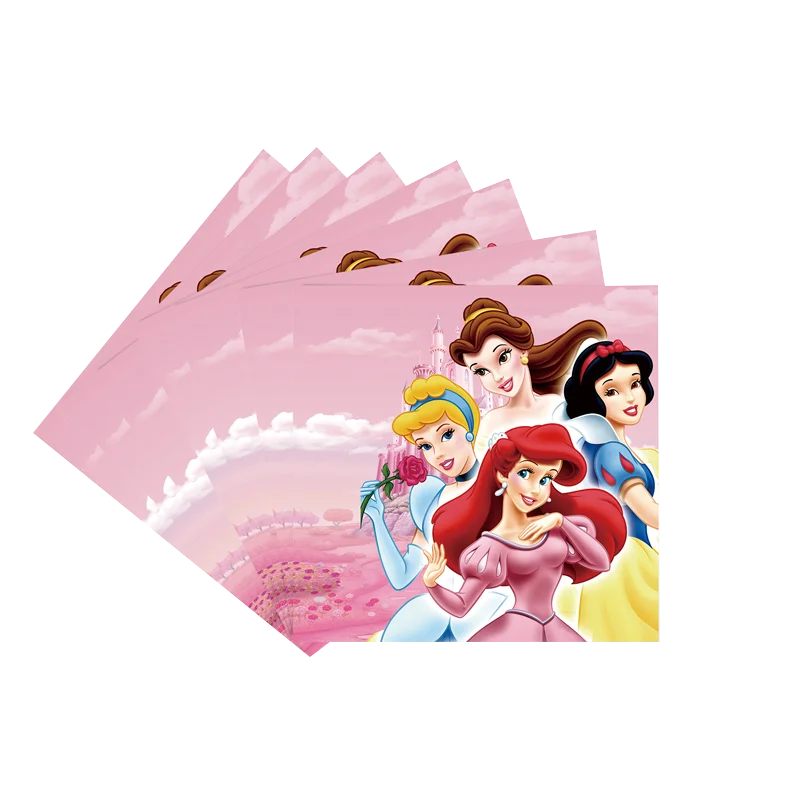 Disney New princess Baby Shower Party cake Decoration Birthday Party Decor Girl Cup Plate Disposable tableware Supplies