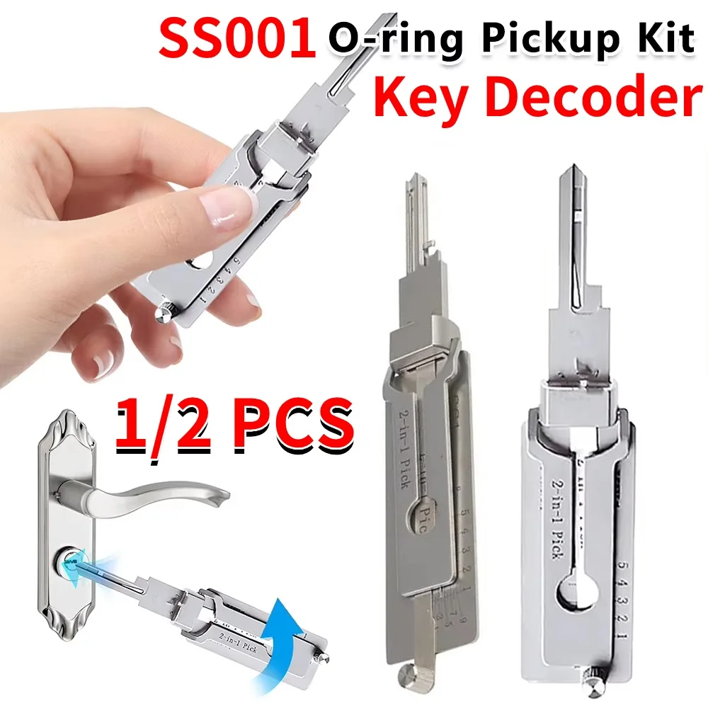 Lockpicking Lock Decoder Pick Locksmith Tools For lock embryo/double straight groove/positive S groove Maintenance Repair Tools
