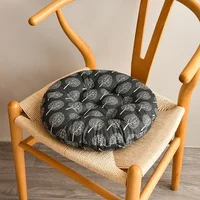 Round Retro Plaid Geometry Print Chair Cushions Chair Pad 40/45cm Home Decorations Bedroom Office Supplies Indoor Outdoor Garden 4
