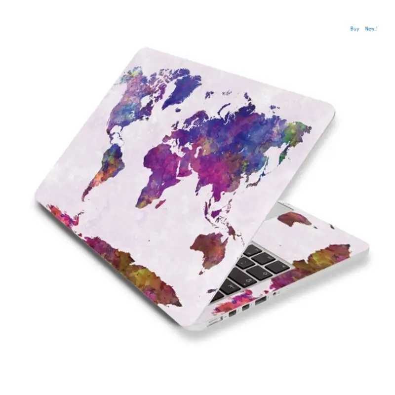 Laptop Stickers Decal 15 inches Netebook Skin Reusable Protector Cover for Case